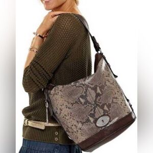 Fossil leather Maddox bucket bag